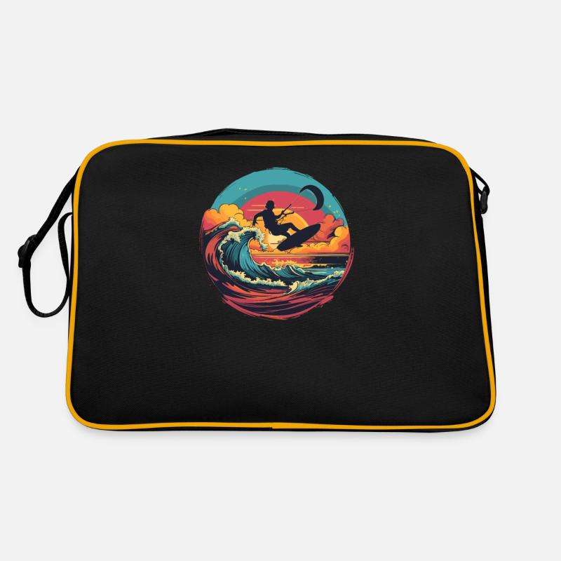 Kitesurf Kiteboards Kitesurfen Kite-Surf-board Retro Tasche