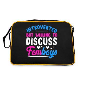 Travesti introverti mais discutent des femboys - Sac Retro - noir/or - Dos