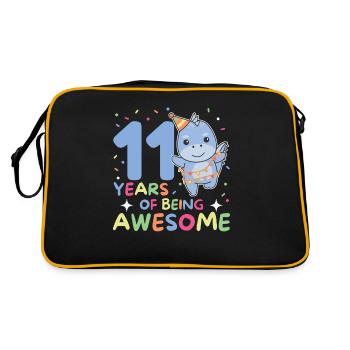 Dino pour ses 11 ans enfants de onze ans - Sac Retro - noir/or - Dos