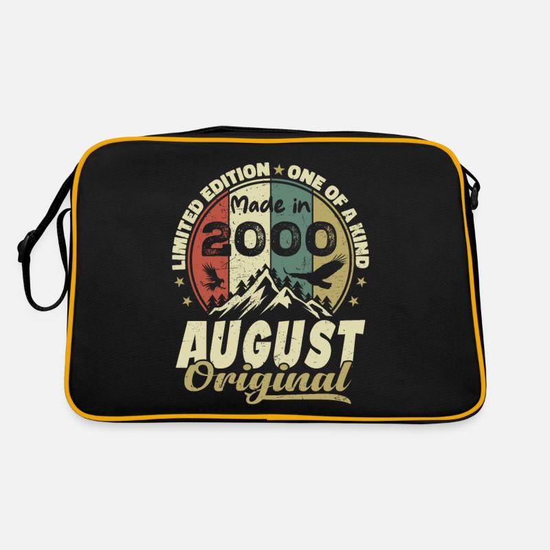 August 2000 Vintage 2000 August Birthday Gift Retro Bag