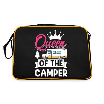 Camper Mom Funny Camping Queen of the Camper - Retro Bag - black/gold - Back