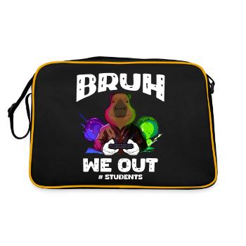 Tenue pour les étudiants, amusante pour les jours d’école et les joueurs - Sac Retro - noir/or - Dos