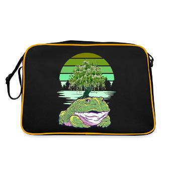 Grenouille Grenouilles Crapauds Crapauds - Sac Retro - noir/or - Dos