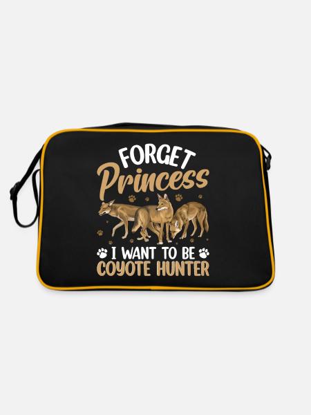 Coyote Hunting Yote - Retro Bag - black/gold - Back