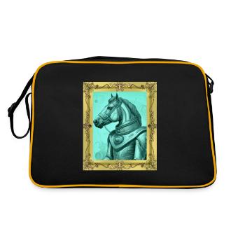 Cheval médiéval chevaux roi souverain gaulois - Sac Retro - noir/or - Dos