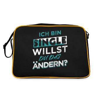 Célibataire Hommes, Femmes Solo, Célibataire, Célibataire - Sac Retro - noir/or - Dos
