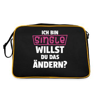 Célibataire Hommes, Femmes Solo, Célibataire, Célibataire - Sac Retro - noir/or - Dos