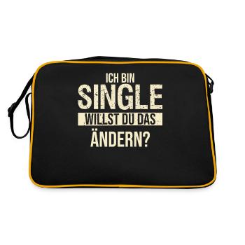 Célibataire Hommes, Femmes Solo, Célibataire, Célibataire - Sac Retro - noir/or - Dos