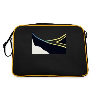 Humuhumunukunukuapuaa Hawaii-Riff-Drückerfisch - Retro Tasche - Schwarz/Gold - Hinten