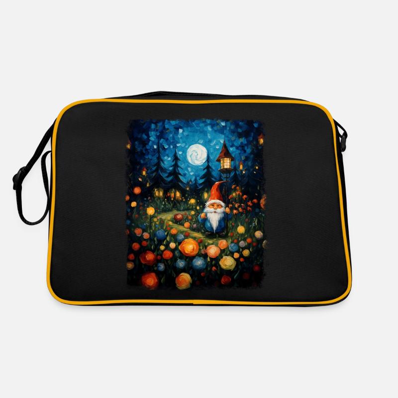Gnome Gartenarbeit Gartenzwerge Gärtner Sternennac Retro Tasche