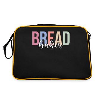 Bread Baker Bread Baking Bakery Confectionery - Retro Bag - black/gold - Back