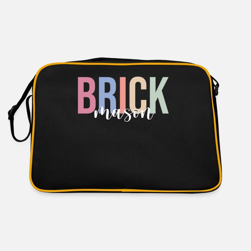 Brick Masonry Masonry Bricklayer Retro Bag