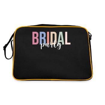 Douche nuptiale Enterrement de vie de jeune fille nuptiale - Sac Retro - noir/or - Dos