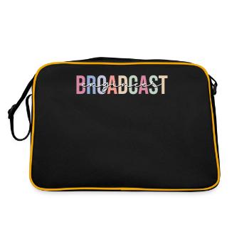 Technicien en radiodiffusion - Sac Retro - noir/or - Dos