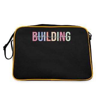 Building Technician Building Services - Retro Bag - black/gold - Back