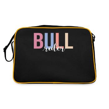 Bull Rider Bull Riding Cowboy - Sac Retro - noir/or - Dos
