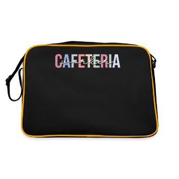 Cafeteria-Mitarbeiterin Lunch Lady - Retro Tasche - Schwarz/Gold - Hinten