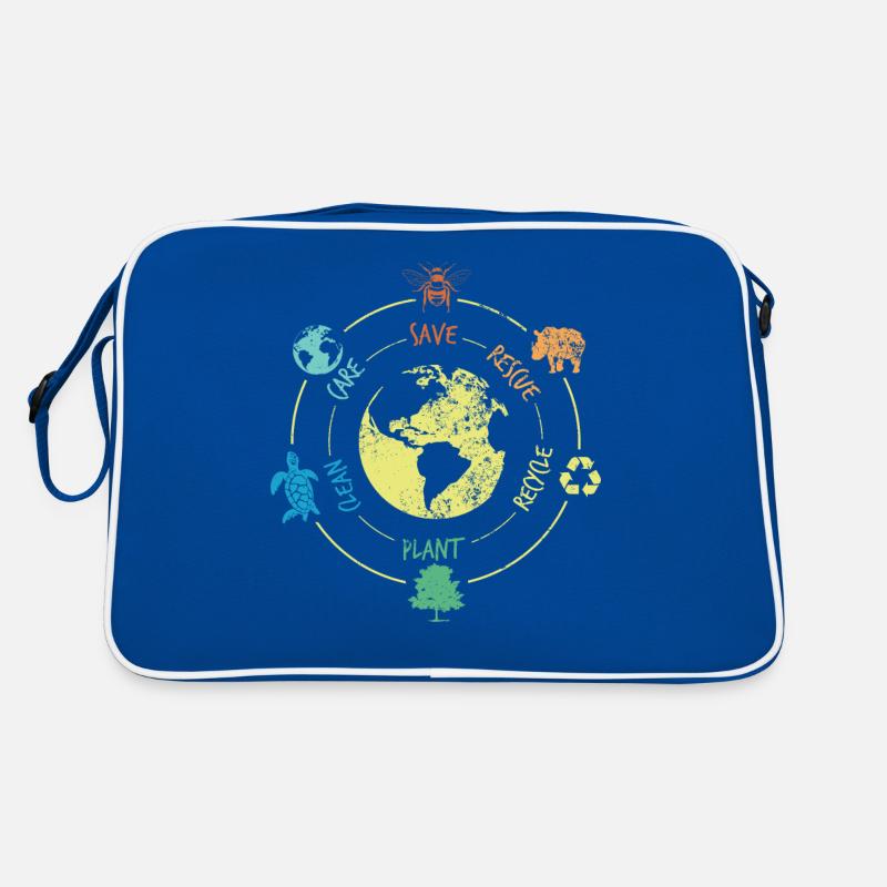 Umweltschutz, Naturschutz, Ocean Protector, Planet Retro Tasche