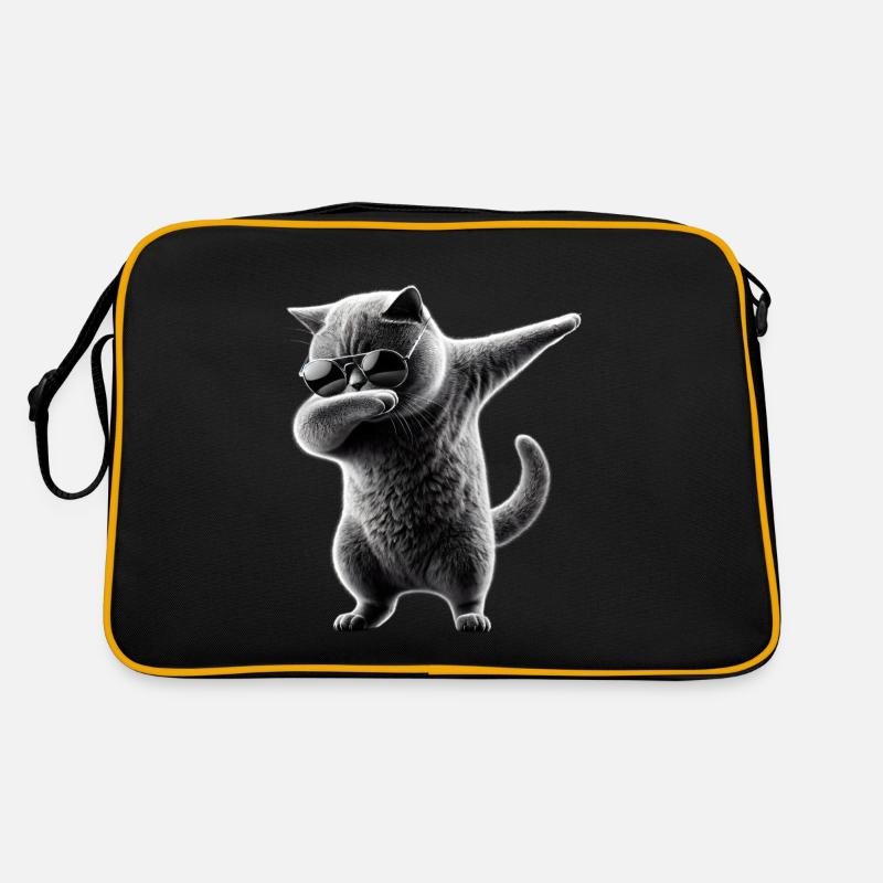 Dabbing Britisch Kurzhaar Katze Dab Haustiere Retro Tasche