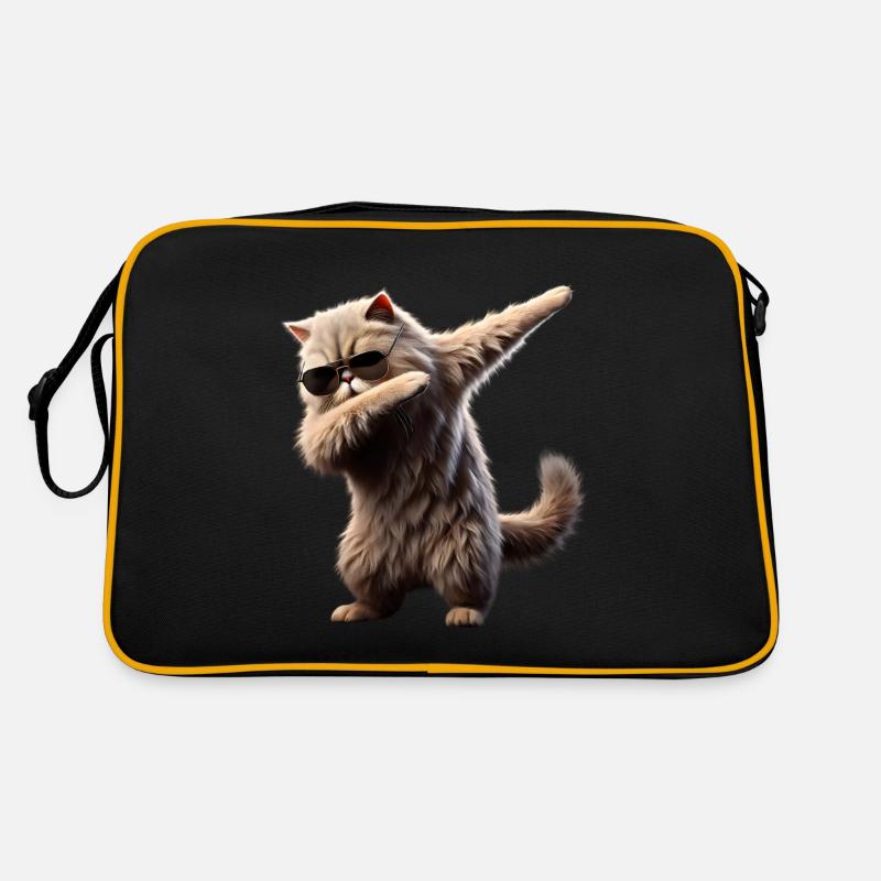Dabbing chat persan motif Dab Cool Pets Sac Retro