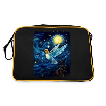 Colibri Peinture Nuit Étoilée - Sac Retro - noir/or - Dos