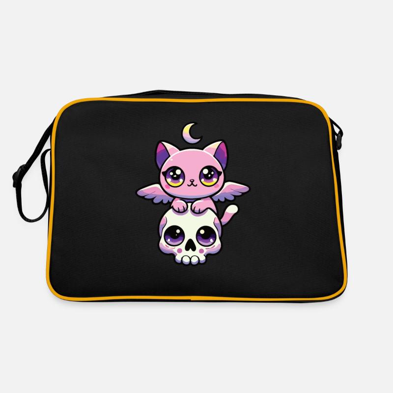 Kawaii Gothique Chat Couleurs Pastel Gothique Goth Sac Retro