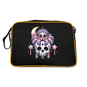Kawaii Gothique Tarentule Couleurs Pastel Gothique Goth - Sac Retro - noir/or - Dos