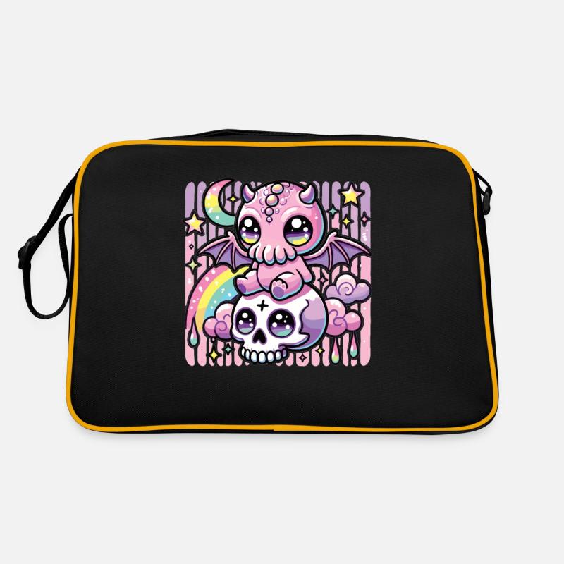 Kawaii Gothique Cthulhu Couleurs pastel Gothique Goth Sac Retro