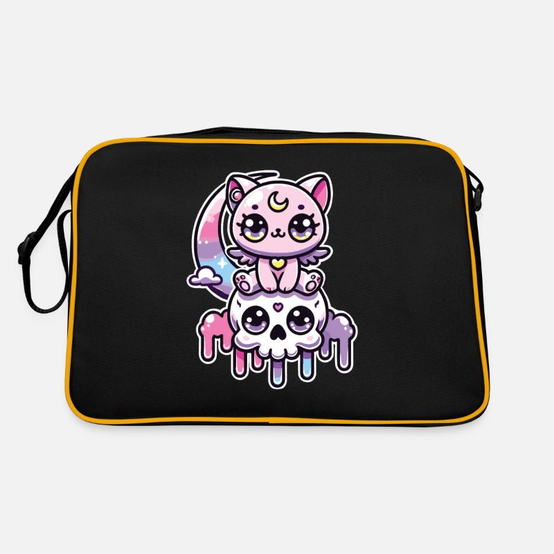 Kawaii Gothic Katze Pastellfarben Gothic Goth Retro Tasche