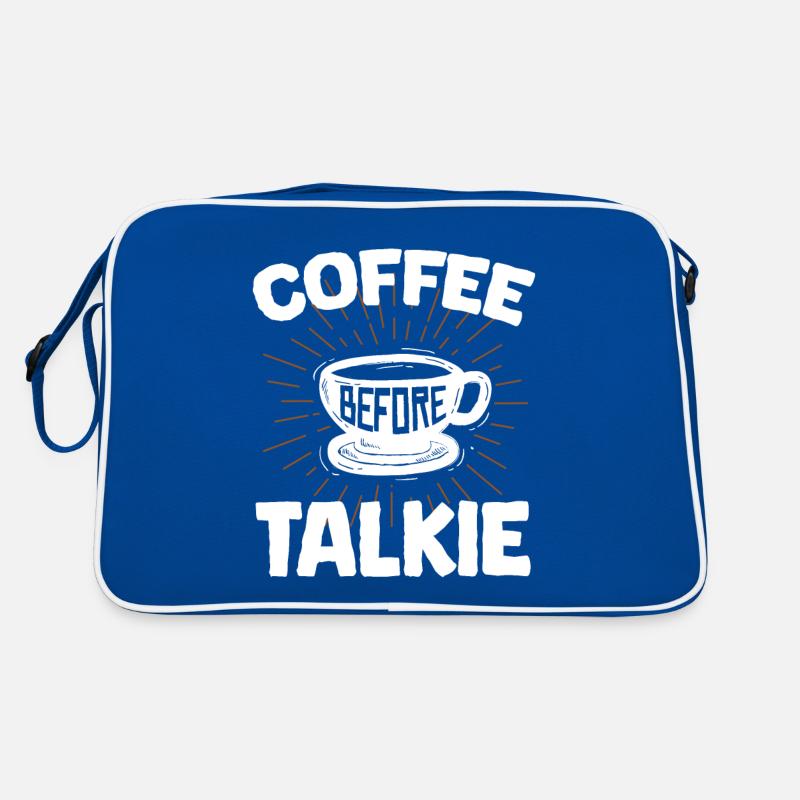 Café Talkie Drôle Petit déjeuner Meme, Ouote, Café Sac Retro