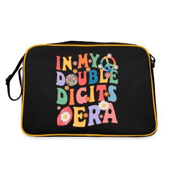 10 Years Old 10th Birthday - Retro Bag - black/gold - Back