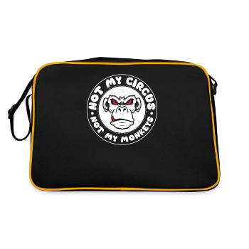 Pas mon cirque, pas mes singes ! - Sac Retro - noir/or - Dos