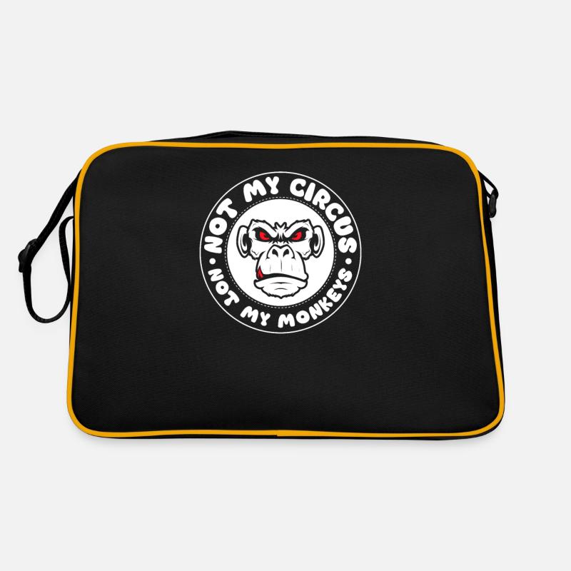 Pas mon cirque, pas mes singes ! Sac Retro