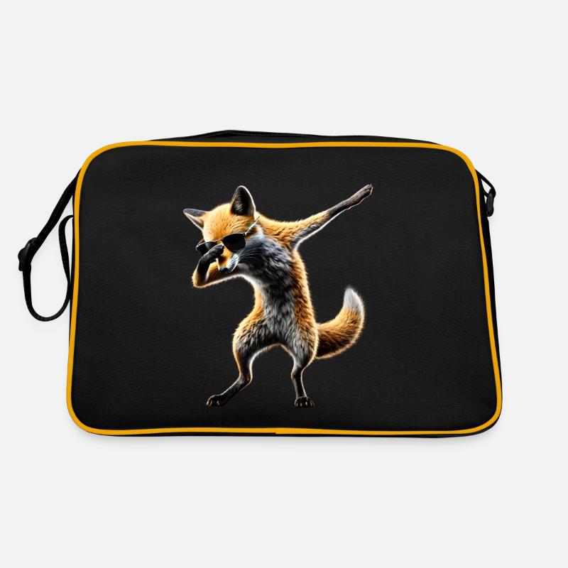 Funny Dabbing Fox Dance Animal Lover Dab Retro Bag