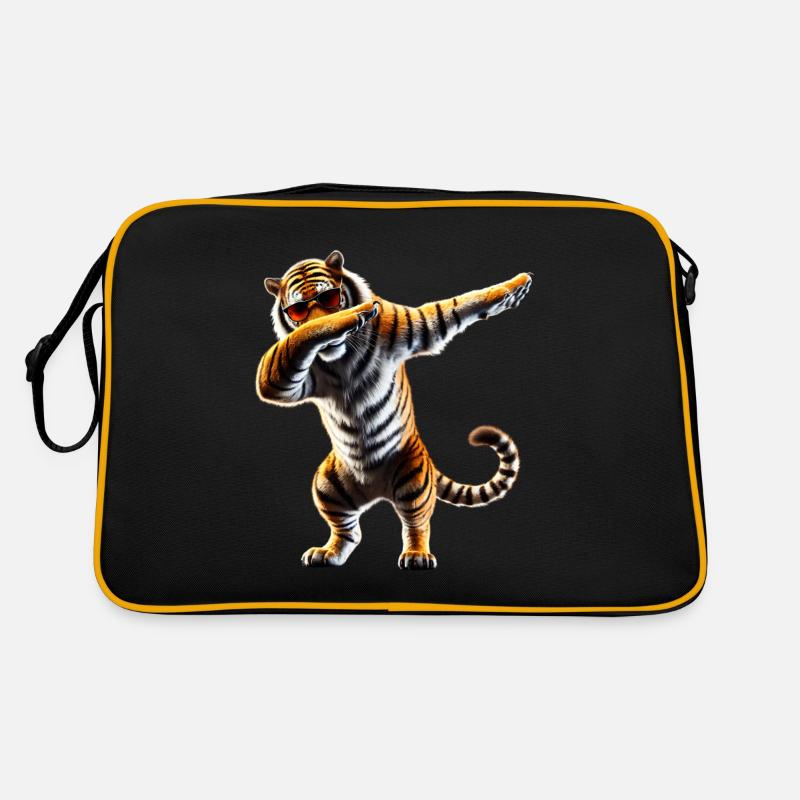 Funny Dabbing Tiger Wildlife Animal Lover Retro Bag