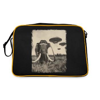 Mammouth laineux OVNI Alien Alien Selfie - Sac Retro - noir/or - Dos