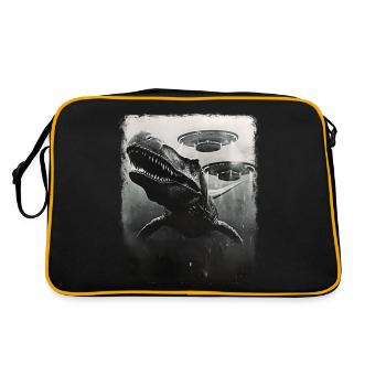 Mosasaure Dinosaure OVNI Alien Alien Se - Sac Retro - noir/or - Dos