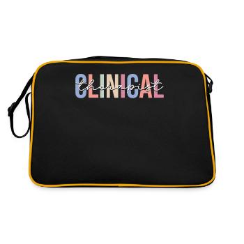 Clinical Therapist Therapy Psychologist Psychologist - Retro Bag - black/gold - Back