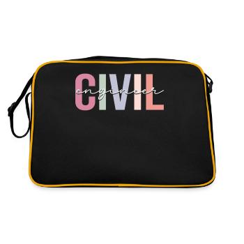 Civil engineering - Retro Bag - black/gold - Back