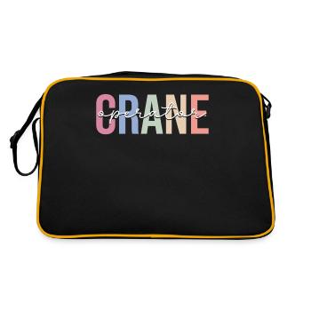 Crane operator Crane operator Construction HEO - Retro Bag - black/gold - Back
