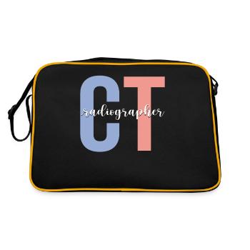 TDM Radiologue Radiologie Technologue CT - Sac Retro - noir/or - Dos