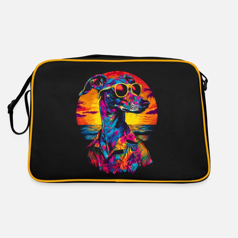 Greyhound Chien Lunettes de Soleil Plage Popart Sac Retro