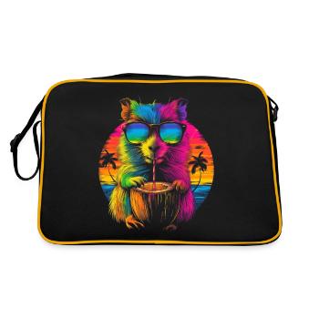 Guinea Pig Pet Sunglasses Beach Popar - Retro Bag - black/gold - Back