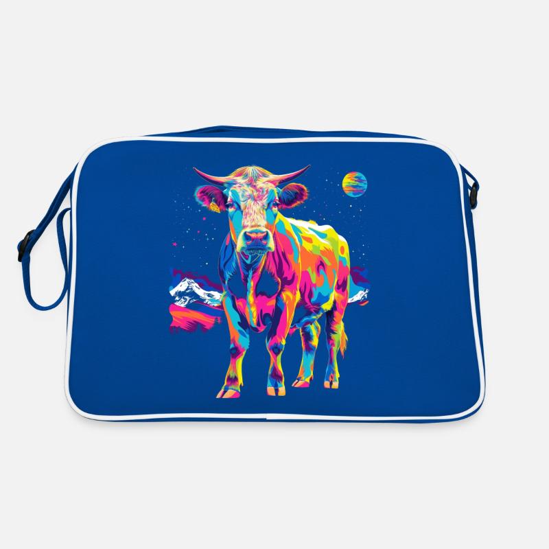 Éleveur de bovins Hereford Popart Sac Retro