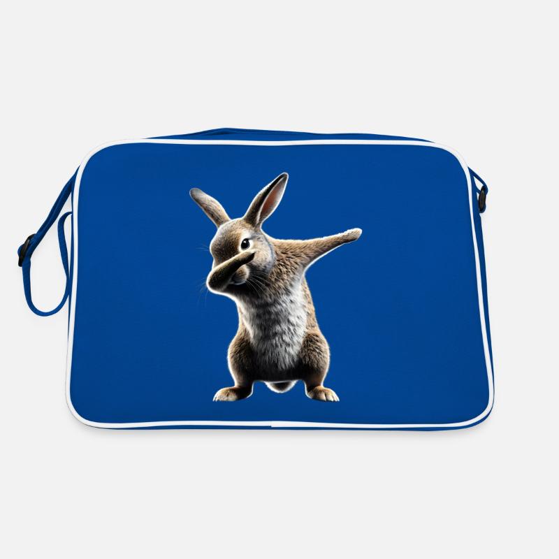Funny Dabbing Rabbit Animal Lover Animals Retro Bag