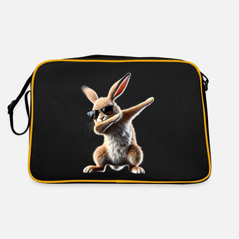 Funny Dabbing Rabbit Animal Lover Animals Retro Bag