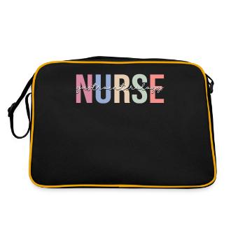 Infirmière en gastroentérologie Soins infirmiers G - Sac Retro - noir/or - Dos