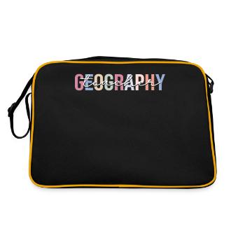 Geography teacher Geographer - Retro Bag - black/gold - Back