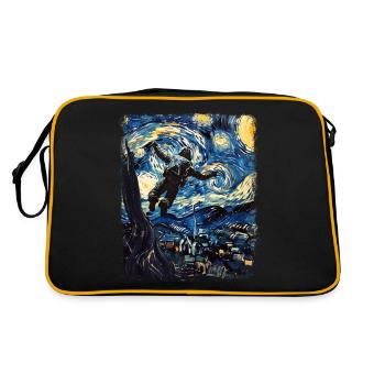 Skydiving Parachutist Parachutist - Retro Bag - black/gold - Back