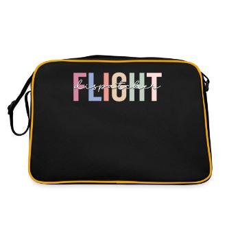 Flight Dispatcher Aviation - Retro Bag - black/gold - Back